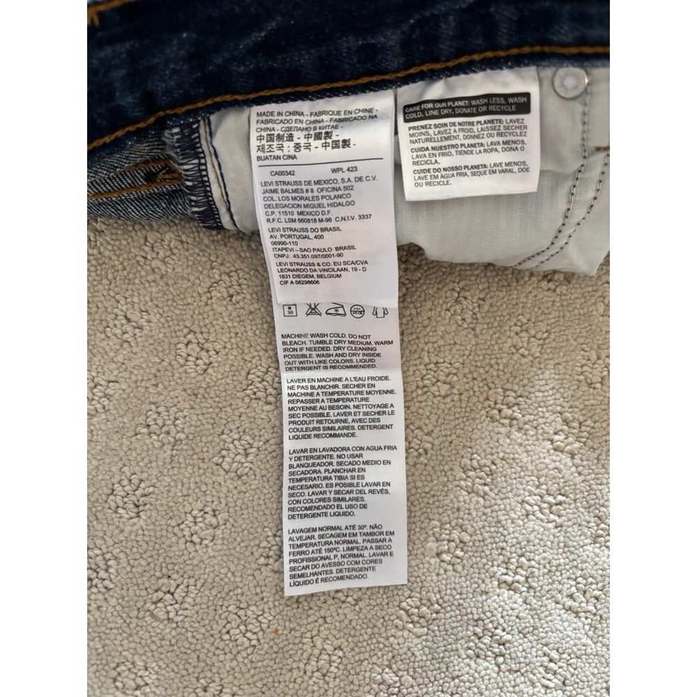 Levis 501 Denim Shorts Womens 25 White Oak Cone Cuffed Preppy Cottagecore - Picture 8 of 10